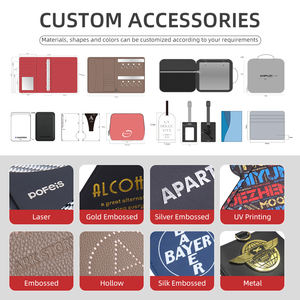 Regalo de negocios corporativos personalizado al por mayor favores de viaje Placecard Flip Flop etiqueta de equipaje de aerolínea de piel sintética barata - Product Image 6