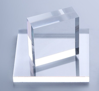 Support carré personnalisable en acrylique transparent pour présentoir, base en cristal, cadre décoratif