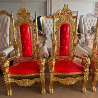 Chaise de Banquet de mariage, classique, noir, roi Royal