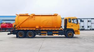 20CBM Sewage Vacuum Truck Dongfeng 6×4 Chassis with Cummins 375HP, 3 Axle 10 Tire Waste <b>Suction</b> Vehicle for Africa Market - Product Image 4