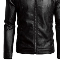 Service OEM – Blousons en cuir imperméables écologiques pour hommes, style décontracté, tendance, avec logo frontal, sur mesure, pour l'hiver en extérieur