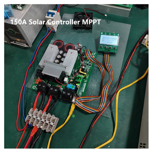 Controlador de carga <span class=keywords><strong>solar</strong></span> inteligente 150A Placa base MPPT Identifica automáticamente las baterías de 12V 48V Rendimiento fotovoltaico - Product Image 1