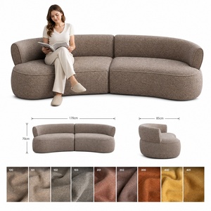 Divano Moderno Italiano di Lusso a Due Posti Estensibile in Tessuto Trapuntato <span class=keywords><strong>Rosa</strong></span> Antico con Imbottitura in Spugna per Soggiorno - Product Image 2