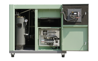 Compresseur d'air à vis lubrifié par injection d'huile 37 kW 8 bars 6,5 m³ refroidi par air stationnaire PLC pour usage industriel en usine