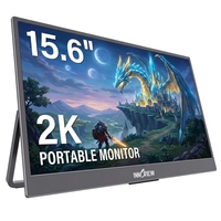 Monitor Portátil para Juegos de 15.6 Pulgadas, 2K QHD 2560X1440, 60Hz, HDR 100 SRGB, con Altavoces Integrados para PS, Xbox, Switch