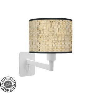 Applique da Parete Bianca e Scura, 26x17x28 cm, Ideale per Illuminazione Decorativa Interna. - Product Image 1