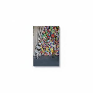 Exclusive Graffiti Glass Banksy-Inspired Printed <b>Canvas</b> <b>Wall</b> Art,WRAPPED <b>CANVAS</b> - Product Image 2