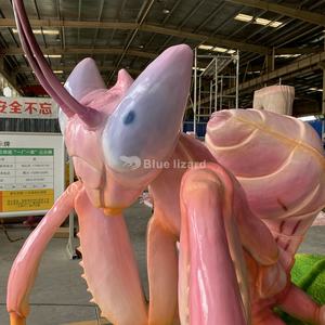 Zigong lézard bleu personnaliser <span class=keywords><strong>la</strong></span> décoration de parc de grande taille simuler des insectes animatroniques <span class=keywords><strong>orchidée</strong></span> <span class=keywords><strong>mante</strong></span> pour l'exposition - Product Image 6
