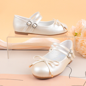 Chaussures habillées pour fillette, style Mary Jane avec boucle en strass, printemps-automne, chaussures de fête pour enfants, semelle souple, nœud, princesse - Product Image 6