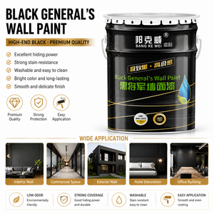 Durable Black Interior Emulsion <b>Paint</b> for Wall Protection - Product Image 1