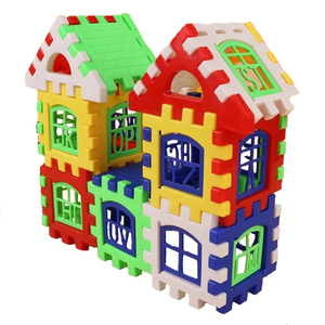 Desarrollo educativo de habilidades preescolares, juguetes de construcción entrelazados de empalme de tallo para niños pequeños, bloques de gofres - Product Image 1