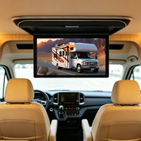 Écran de voiture intelligent de 19,5 pouces, fabricant, écran MP5, écran rabattable manuel, écran de voiture pliable, USB AV, moniteur de toit pour camping-car, caravane