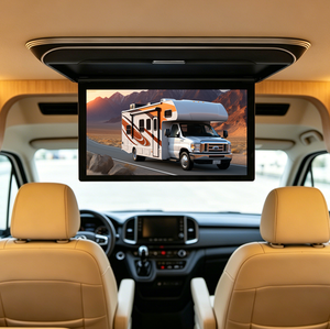 Écran de voiture intelligent de 19,5 pouces, fabricant, écran MP5, écran rabattable manuel, écran de voiture pliable, USB AV, moniteur de toit <span class=keywords><strong>pour</strong></span> <span class=keywords><strong>camping</strong></span>-<span class=keywords><strong>car</strong></span>, caravane - Product Image 2