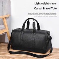 Tas Gym Kulit PU Custom untuk Fitness dengan Tas Gym Ringan Tahan Air untuk Latihan, Perjalanan, Kemah, Outdoor Pria Wanita