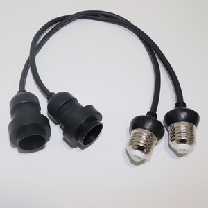 Custom 1M 2M 3M E27 Dropper <strong>ES</strong> Pendant Festoon Lights Outdoor Rubber IP65 <strong>Lamp</strong> <strong>Holder</strong> - Product Image 1