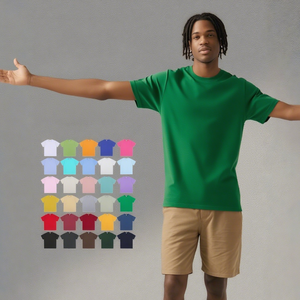 190G 100% Cotton Crew Neck <strong>T</strong>-<strong>Shirts</strong> | Basic Short Sleeve Tee for Wholesale &amp; Custom - Product Image 4