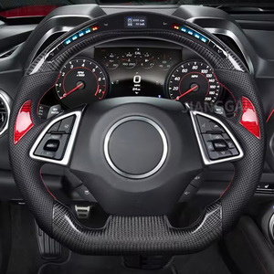 Dẫn sợi carbon chỉ đạo Wheel cho Chevrolet <span class=keywords><strong>Camaro</strong></span> Corvette C7 Chevy <span class=keywords><strong>SS</strong></span> ZL1 <span class=keywords><strong>SS</strong></span> 2016 2023 tùy chỉnh da Xe tay lái - Product Image 5