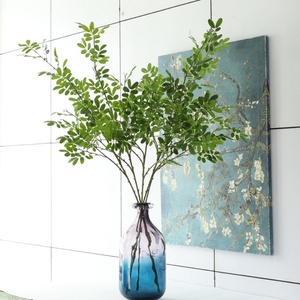 Feuillage de glycine hautement réaliste, branche d'arbre verte, feuille de pistache aromatique <span class=keywords><strong>pour</strong></span> décoration intérieure, arrangement floral, ornement de fenêtre - Product Image 4