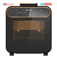 Friteuse à air vapeur 15L 1635W Four combinant vapeur et friteuse à air Moins d'huile Écran tactile LED Friteuse à air numérique intelligente
