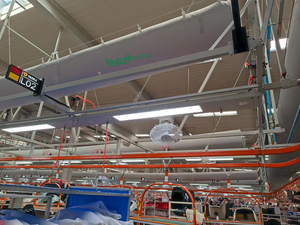 Buding Ligero Juego rápido Conductos de <span class=keywords><strong>Aire</strong></span> <span class=keywords><strong>Acondicionado</strong></span> Industrial Lavable <span class=keywords><strong>Textil</strong></span> Sistema HVAC Flexible Gimnasio Conducto de ventilación Calcetines - Product Image 6