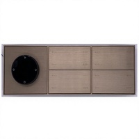Système d'automatisation intelligent SEXANKA KNX, maison intelligente, hôtel, interrupteurs muraux intelligents en aluminium avec bouton poussoir combiné pour le contrôle de la température