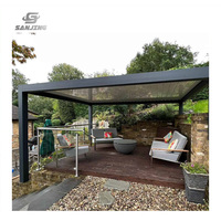 Design moderne Pergola bioclimatique Bâtiments de jardin Gazebo en aluminium Pergola extérieure en aluminium Toit à persiennes