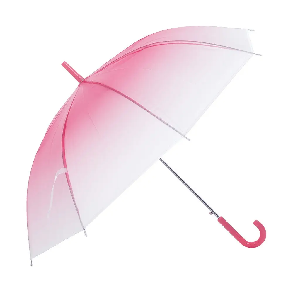 Зонт с градиентом Eva, с длинной ручкой, оптовая продажа, детский зонт для танцев, рисование дождя, дешевый зонт из ПВХ