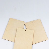 Petites pièces rectangulaires en bois personnalisées - Article décoratif à suspendre pour marque-pages vierges - Plaque en bois avec plaque nominative