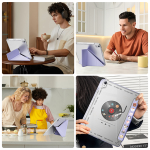 Kenke gran oferta Y Fold Auto Sleep Wake Soft Edge Clear Tablet funda con portalápices derecho para iPad Air456 10,9 pulgadas - Product Image 6