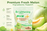 Poudre de Lait au Collagène Saveur Melon 200g OEM – Éclaircissement Naturel de la Peau, Soutien Énergétique, Santé Immunitaire et Digestive