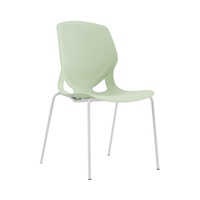 Chaise d'étudiant commerciale empilable, pliable, durable, écologique, design américain, moderne, ergonomique, en plastique et métal, conique, pour l'école