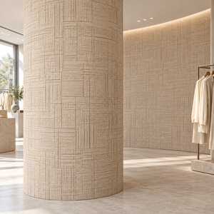 Revêtement mural flexible <span class=keywords><strong>en</strong></span> <span class=keywords><strong>bois</strong></span> de hêtre MCM pour murs courbes et colonnes décoratives dans les hôtels et les magasins de détail - Product Image 6