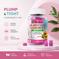 Gummies véganes naturelles BBL pour la courbe mammaire – Complément de soin corporel pour femmes, favorisant l'augmentation mammaire, le lifting, la fermeté des hanches et des fesses, et le soutien immunitaire