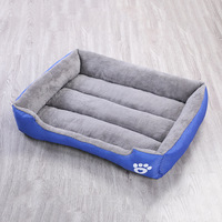 Lit pour chien Petopia, style luxueux, écologique, de qualité supérieure, en fibre de coton, chaud, doux, respirant, imprimé animal, amovible, lavable