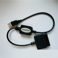 Cable de alta calidad para PS2 a cable Adaptador convertidor USB para cables de controlador de PC y PS3