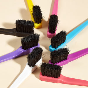 Brosse à cheveux pour <span class=keywords><strong>coiffeur</strong></span> Wanmei, outils de salon de beauté, brosse à cheveux pour la ligne des cheveux, brosse à maquillage pour les bords, brosse à double face - Product Image 4