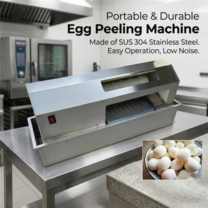 Máquina Peladora de Huevos Duros Automática, Peladora de Huevos Comercial de Acero Inoxidable - Product Image 5