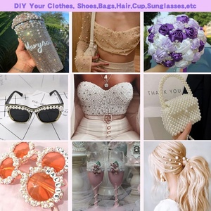 OLeeya Vente en gros Perles plates de tailles variées 2mm-14mm, Appliques en strass plastique, Perles demi-rondes à dos plat pour la décoration - Product Image 6