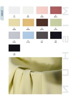 Collection Printemps/Été 2026 – Tissu élégant en Georgette douce, 71 % Acétate, 29 % Polyester, enduit PVC, tissé, pour Culottes, Demi-Vestes et Chemises pour Filles – Uni