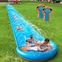 Toboggan aquatique gonflable en PVC YIBEI Toytime pour enfants, pour jeu parent-enfant, usage domestique, planche de surf aquatique pour trois personnes, <100 kg