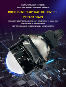 Nhà Máy Sản Xuất Ống Kính Máy Chiếu Bi <span class=keywords><strong>Led</strong></span> 12V 60W Ống Kính Màu Xanh Dương 3 Inch LOGO Đèn Pha Xe Hơi - Product Image 5