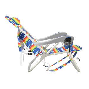 Silla de Playa Plegable Kejie de 4 Posiciones con Cordones, de Aluminio y Plástico, con Tela, Muebles de Exterior para Playa, Parque y Eventos al Aire Libre - Product Image 4