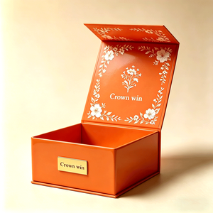 Premium Luxury Elegant Magnetic Closure Rigid Art Paper Embossed Gift Box for Cosmetics Wedding Jewelry Storage - Product Image 3
