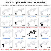 Bidet manuel à bon prix, pulvérisateur de bidet personnalisé non électrique, bidet de toilette, salle de bain, bidet à double buse