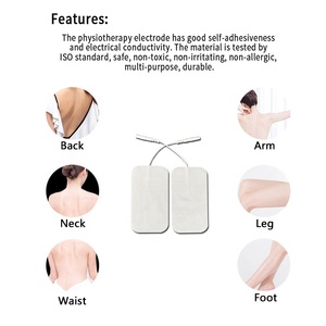 Elektroda Esu piring puluhan kawat 6x9 cm bantalan bisa digunakan kembali elektroda pena untuk <span class=keywords><strong>Tens</strong></span> elektroda-Patch medis tidak alergi puluhan bantalan - Product Image 4