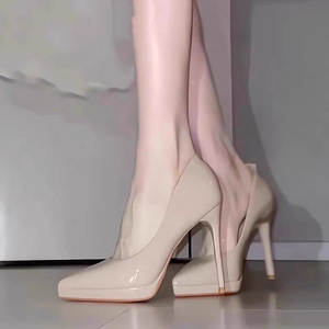 Nuovo modello estivo con plateau impermeabile per il massimo comfort <span class=keywords><strong>Scarpe</strong></span> con tacco alto da donna <span class=keywords><strong>color</strong></span> Nude - Product Image 1