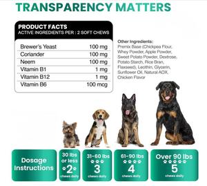 Granulés doux pour la prévention des puces et des <span class=keywords><strong>tiques</strong></span> chez le <span class=keywords><strong>chien</strong></span>, <span class=keywords><strong>protection</strong></span> longue durée, à mâcher, OEM disponible - Product Image 6