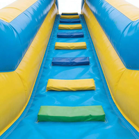 Château Gonflable Star Castle pour Enfants avec Toboggan et Rampe d'Escalade, Écologique, Qualité Commerciale, pour Fêtes en Jardin, en PVC
