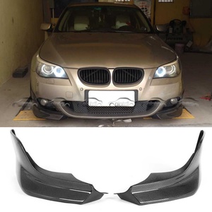 AC Style New Carbon Fiber Front Bumper Side Spoiler Winglet <b>Splitter</b> Flaps Body Kits for BMW M5 E60 Auto - Product Image 2