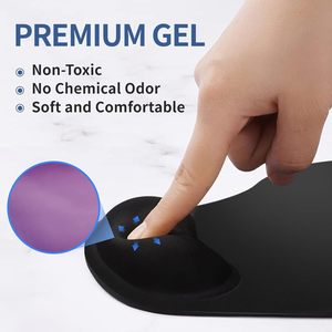 Ergonomic <strong>Design</strong> <strong>Mousepad</strong> with Memory Foam Keyboard Wrist Rest Comfortable Hand Rest Pad Rubber Material China Supply - Product Image 5